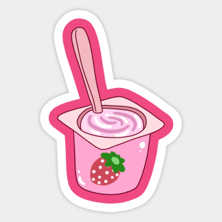 Strawberry Yogurt Sticker